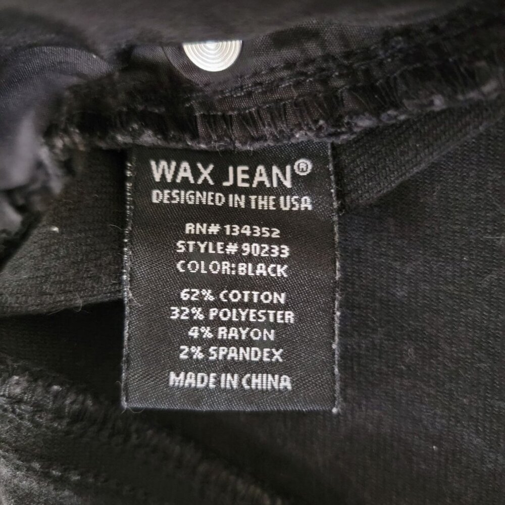 Wax Jean Collection Black Distressed Denim Shorts Size L - Picture 4 of 5